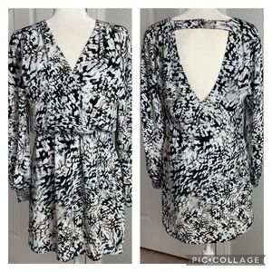Parker Lila V-Back Wrap Minidress Sz XS